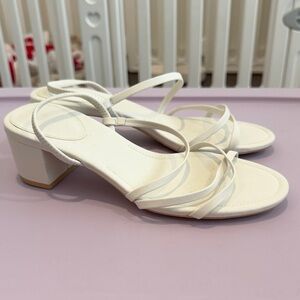 H&M Cream Strappy Block Heels